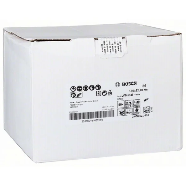 Фибровый шлифкруг R780 Best for Metal+Inox, 180 мм, G36 Bosch 2608621616