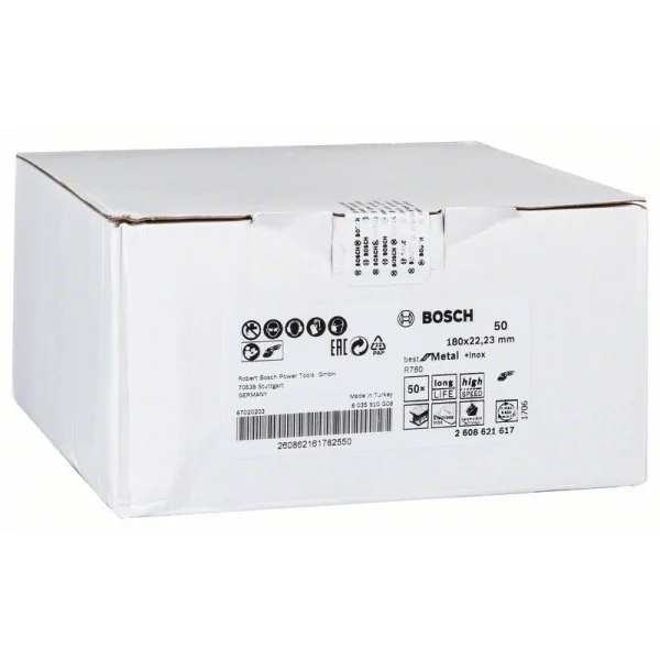 Фибровый шлифкруг R780 Best for Metal+Inox, 180 мм, G50 Bosch 2608621617
