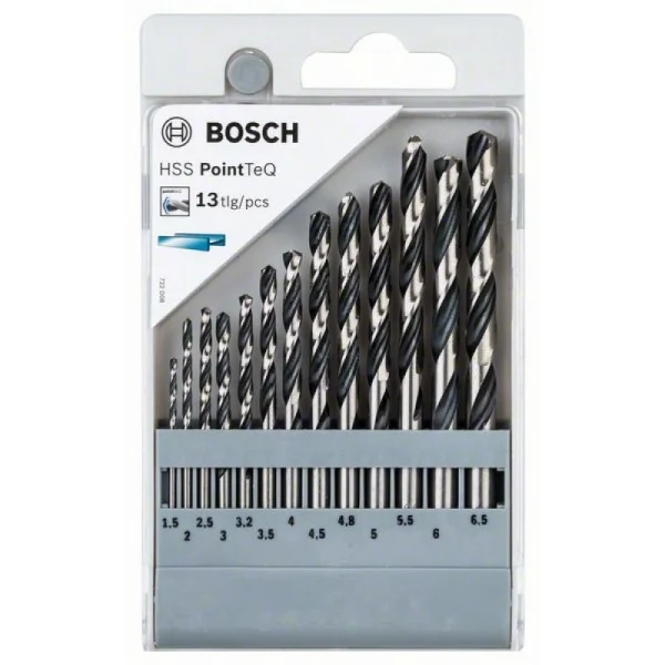 Набор сверл HSS PointTeQ 13 шт D1.5-6.5 Bosch 2608577349