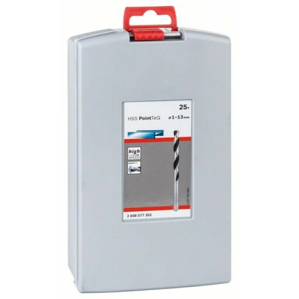 Набор сверл HSS PointTeQ 25 шт ProBox D1-13 Bosch 2608577352