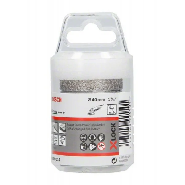Алмазная коронка Dry Speed X-LOCK 40 мм Bosch 2608599014 — изображение 2