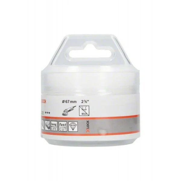Алмазная коронка Dry Speed X-LOCK 67 мм Bosch 2608599021 — изображение 2
