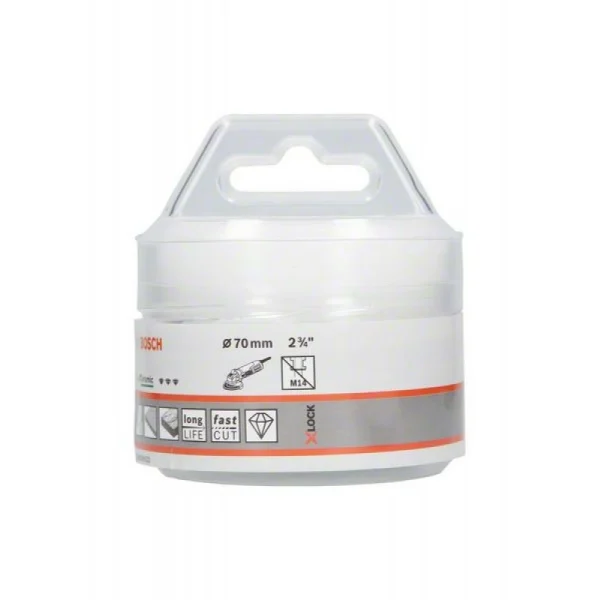 Алмазная коронка Dry Speed X-LOCK 70 мм Bosch 2608599023 — изображение 2