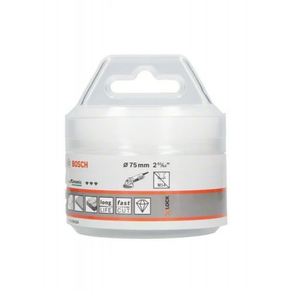 Алмазная коронка Dry Speed X-LOCK 75 мм Bosch 2608599024 — изображение 2