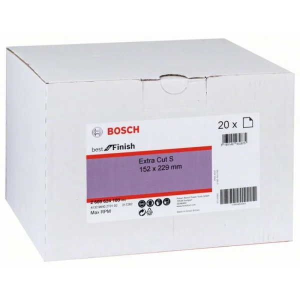 Нетканые шлифлисты 152x229 мм, Extra Cut S Bosch 2608624100 — изображение 2