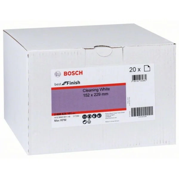 Нетканые шлифлисты 152x229 мм, white Bosch 2608624101 — изображение 2