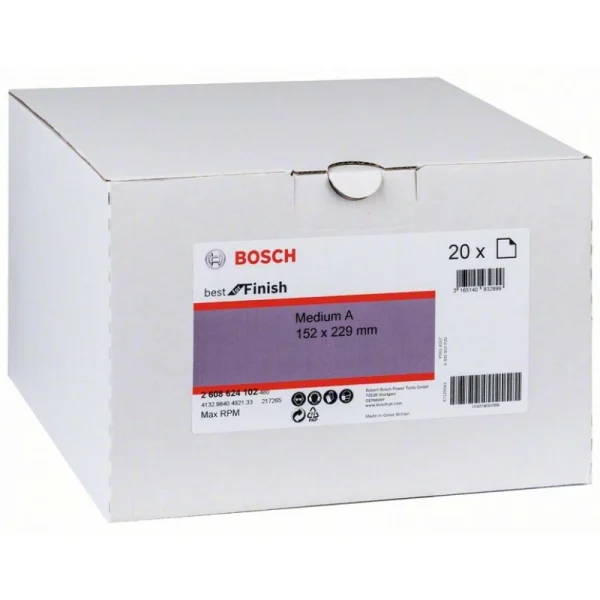 Нетканые шлифлисты 152x229 мм, Medium AlOx Bosch 2608624102 — изображение 2