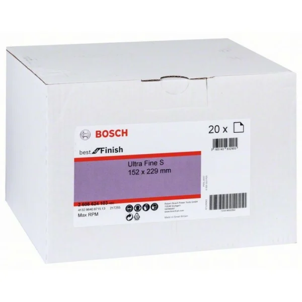 Нетканые шлифлисты 152x229 мм, Ultra Fine S Bosch 2608624103 — изображение 2