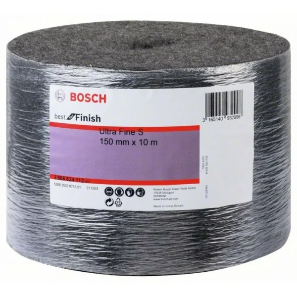 Нетканый шлифматериал в рулонах 150 мм x 10 м, Ultra Fine S Bosch 2608624112 — изображение 2