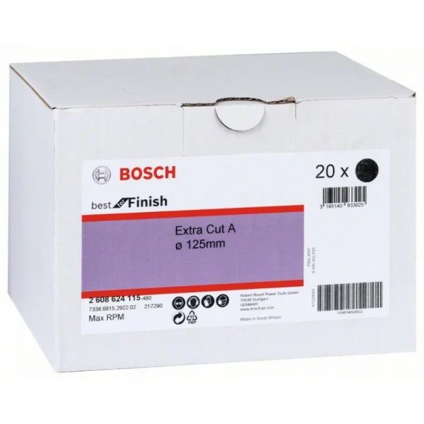 Нетканый шлифкруг 125 мм (Velcro), Coarse AlOx Bosch 2608624115 — изображение 2