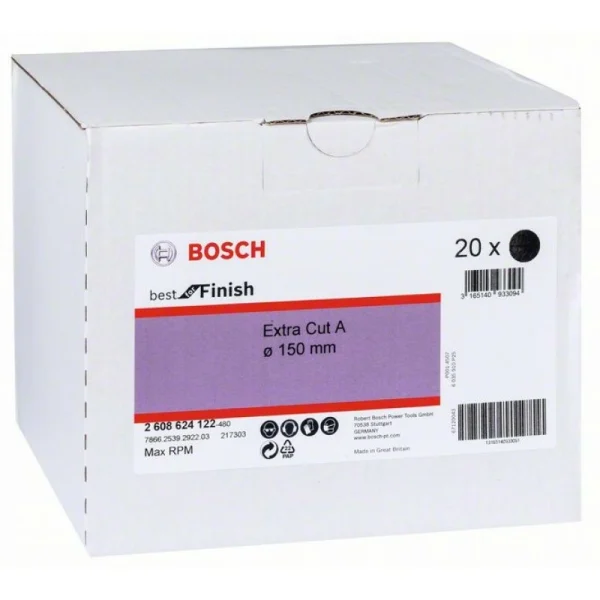 Нетканый шлифкруг 150 мм (Velcro), Coarse AlOx Bosch 2608624122 — изображение 2