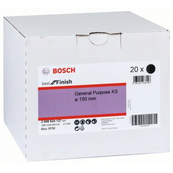 Нетканый шлифкруг 150 мм (Velcro), General Purpose Bosch 2608624127 — изображение 2