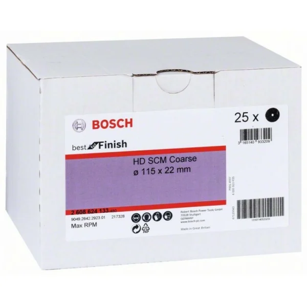 Нетканый шлифкруг SCM 115 мм, Coarse Bosch 2608624133