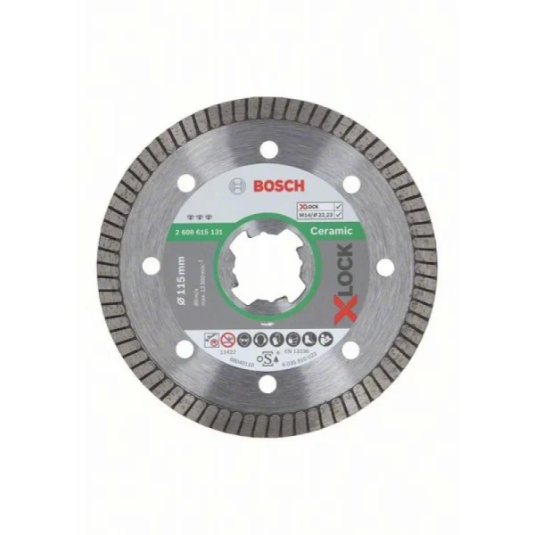 Алмазный диск Best for Ceramic Extraclean Turbo X-LOCK 115x22,23x1,4x7 мм Bosch 2608615131 — изображение 4