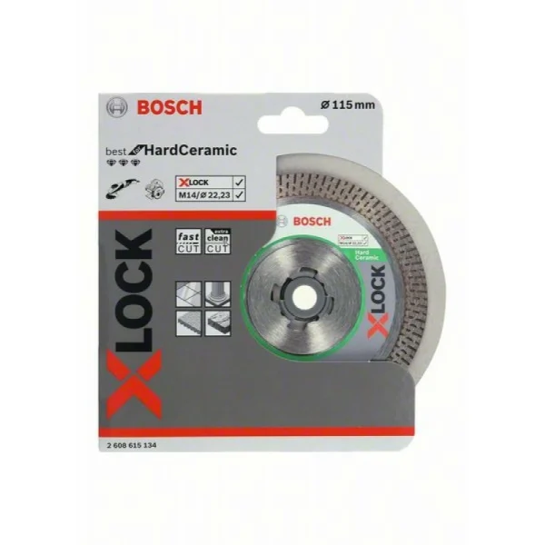 Алмазный диск Best for Hard Ceramic X-LOCK 115x22,23x1,8x10 мм Bosch 2608615134 — изображение 2