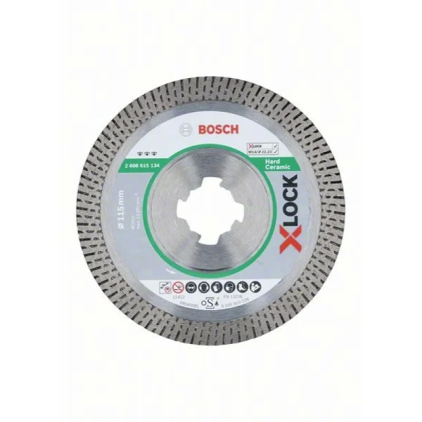 Алмазный диск Best for Hard Ceramic X-LOCK 115x22,23x1,8x10 мм Bosch 2608615134 — изображение 3