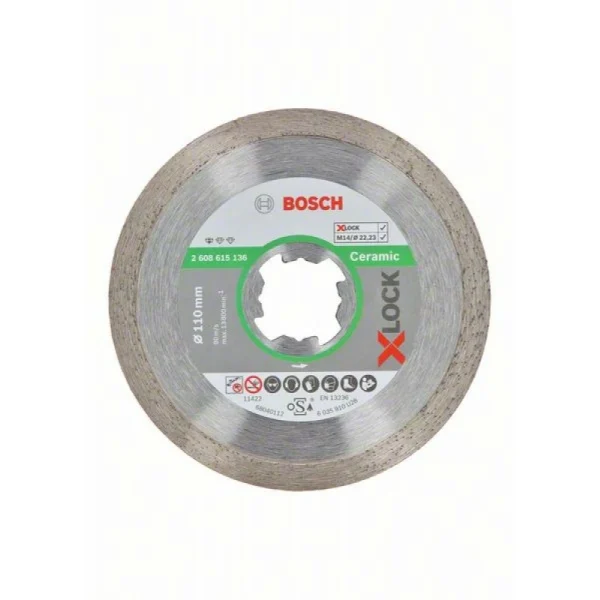 Алмазный диск Standard for Ceramic X-LOCK 110x22,23x1,6x7,5 мм Bosch 2608615136 — изображение 4