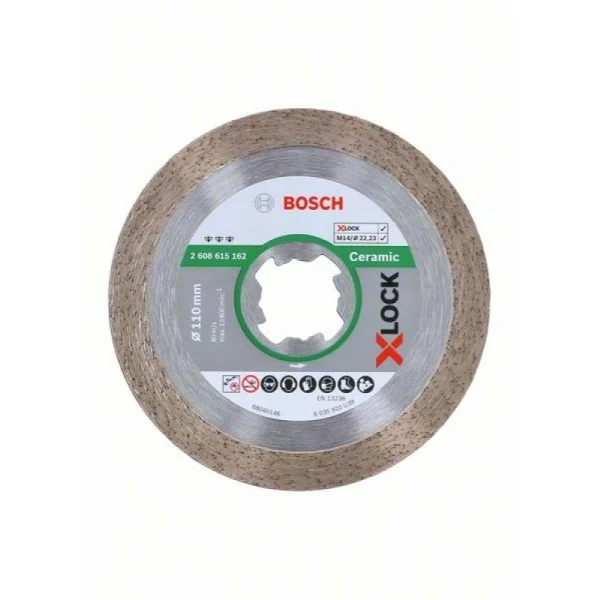 Алмазный диск Best for Ceramic X-LOCK 110x22,23x1,8x10 мм Bosch 2608615162 — изображение 3