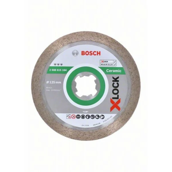 Алмазный диск Best for Ceramic X-LOCK 125x22,23x1,8x10 мм Bosch 2608615164 — изображение 3