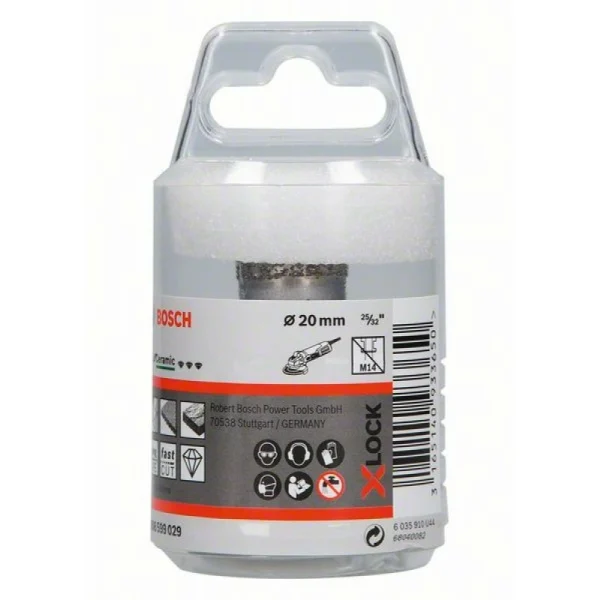 Алмазная коронка Dry Speed X-LOCK 20 мм Bosch 2608599029 — изображение 2