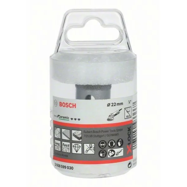 Алмазная коронка Dry Speed X-LOCK 22 мм Bosch 2608599030 — изображение 2