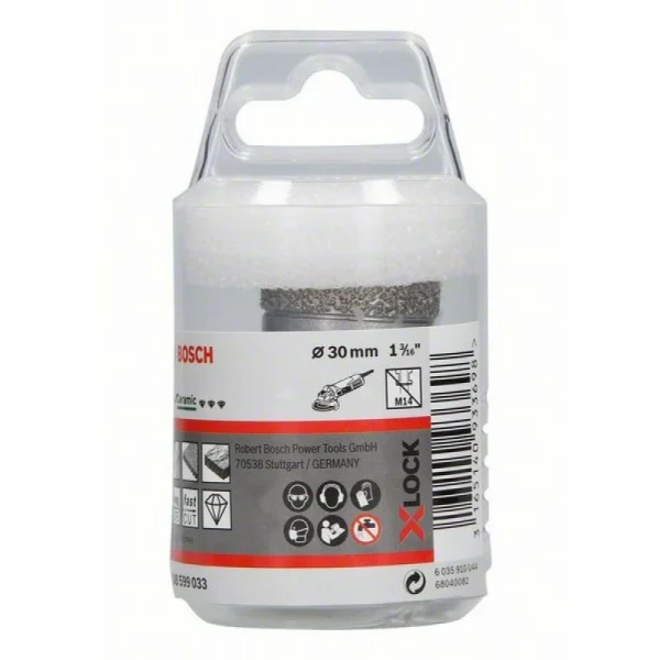 Алмазная коронка Dry Speed X-LOCK 30 мм Bosch 2608599033 — изображение 2