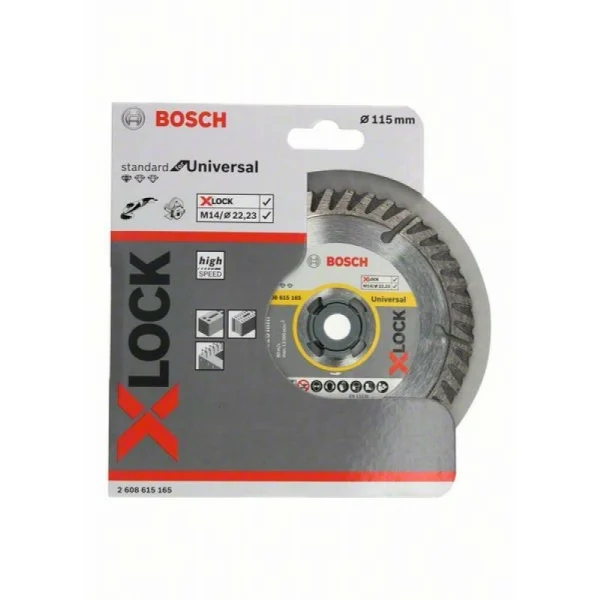 Алмазный диск Standard for Universal X-LOCK 115x22,23x1,6x10 мм Bosch 2608615165 — изображение 2