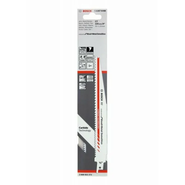 Сабельная пилка S1167XHM Endurance for Wood+Metal Demolition Bosch 2608653272 — изображение 2