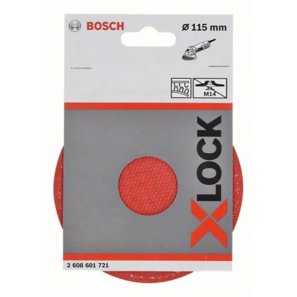 Опорная тарелка X-LOCK на липучке 115 мм Bosch 2608601721 — изображение 3