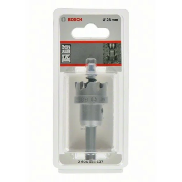 Коронка Endurance for Heavy Metal с твердосплавными напайками 28 мм Bosch 2608594137