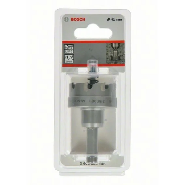 Коронка Endurance for Heavy Metal с твердосплавными напайками 41 мм Bosch 2608594146