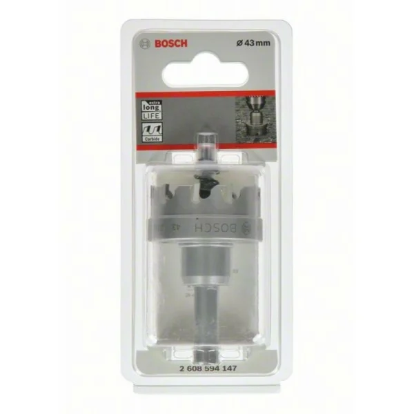Коронка Endurance for Heavy Metal с твердосплавными напайками 43 мм Bosch 2608594147