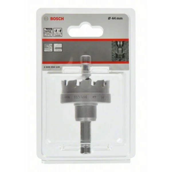 Коронка Endurance for Heavy Metal с твердосплавными напайками 44 мм Bosch 2608594148