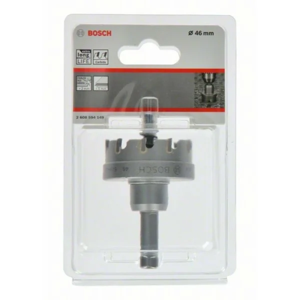 Коронка Endurance for Heavy Metal с твердосплавными напайками 46 мм Bosch 2608594149