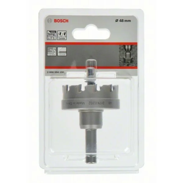 Коронка Endurance for Heavy Metal с твердосплавными напайками 48 мм Bosch 2608594150