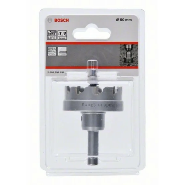 Коронка Endurance for Heavy Metal с твердосплавными напайками 50 мм Bosch 2608594151