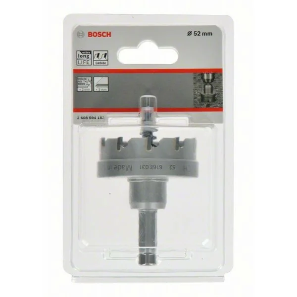 Коронка Endurance for Heavy Metal с твердосплавными напайками 52 мм Bosch 2608594153