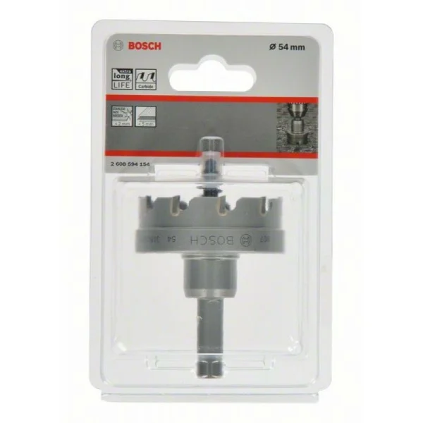 Коронка Endurance for Heavy Metal с твердосплавными напайками 54 мм Bosch 2608594154