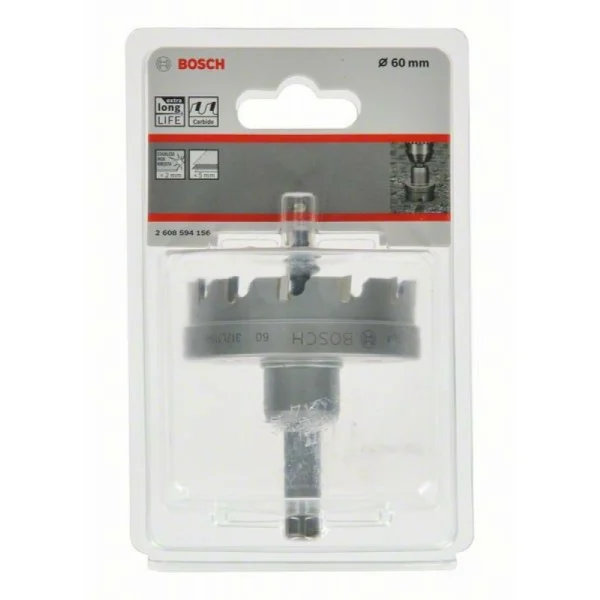 Коронка Endurance for Heavy Metal с твердосплавными напайками 60 мм Bosch 2608594156