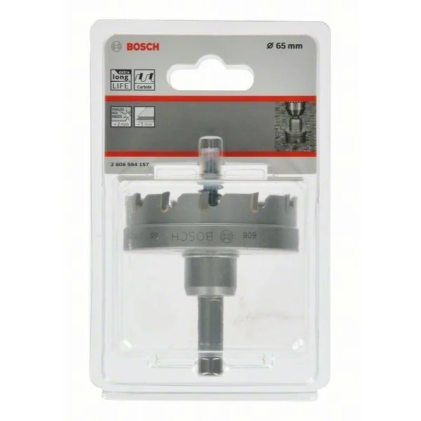 Коронка Endurance for Heavy Metal с твердосплавными напайками 65 мм Bosch 2608594157