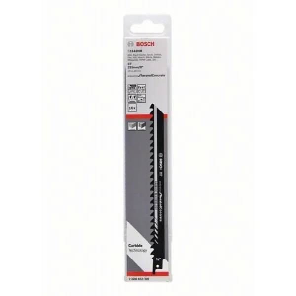 Сабельные пилки (10 шт.) S1141HM Endurance for AeratedConcrete Bosch 2608653282 — изображение 2