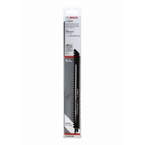 Сабельные пилки (10 шт.) S1241HM Endurance for AeratedConcrete Bosch 2608653284 — изображение 2