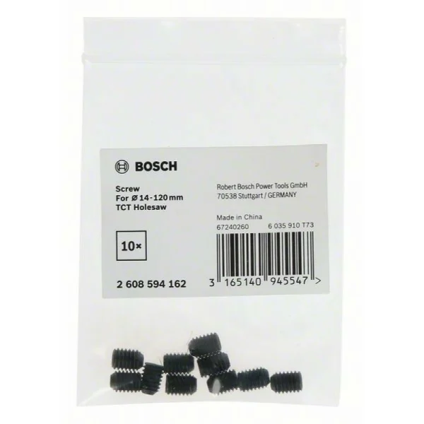 Втулка с резьбой для коронки Precision sheet metal 10 шт. Bosch 2608594162