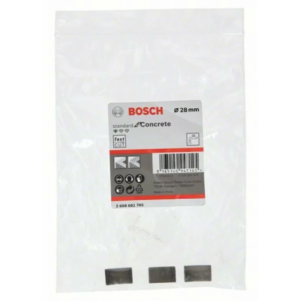 Сегменты для алмазной коронки Standard 28x300 мм G 1/2", 3 шт Bosch 2608601745 — изображение 2