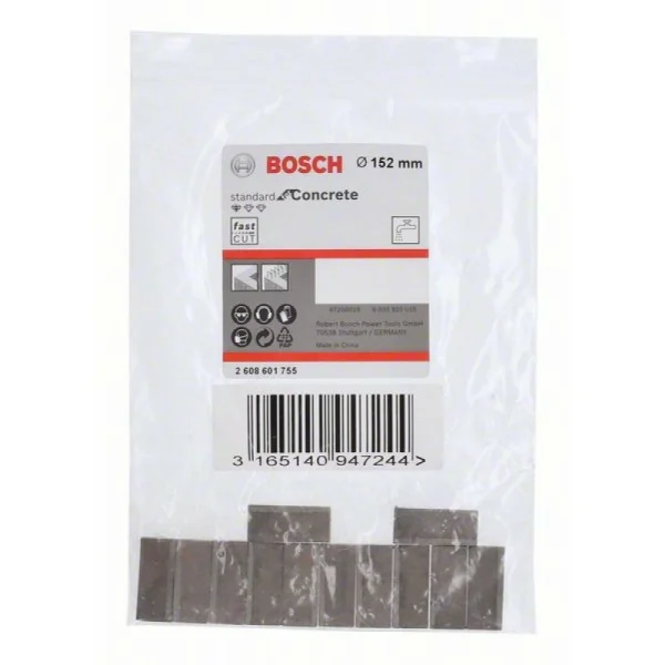Сегменты для алмазной коронки Standard 152x450 мм 1 1/4", 12 шт Bosch 2608601755 — изображение 2