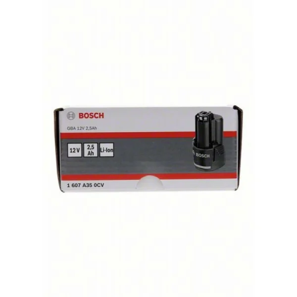 Аккумулятор Li-Ion 12V, 2.5 Ah Bosch 1607A350CV — изображение 2