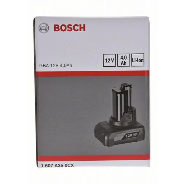 Аккумулятор Li-Ion 12V, 4.0 Ah Bosch 1607A350CX — изображение 2