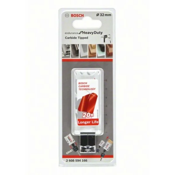 Коронка HM 32 мм Endurance f/Heavy Duty Bosch 2608594166 — изображение 2