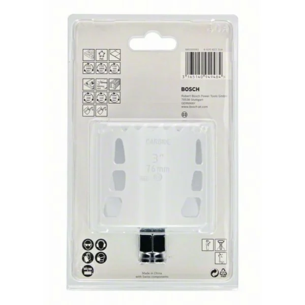Коронка HM 76 мм Endurance f/Heavy Duty Bosch 2608594179