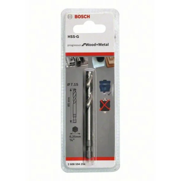 Центрирующее сверло HSS-G Ø 7.15x85 мм Bosch 2608594254 — изображение 2